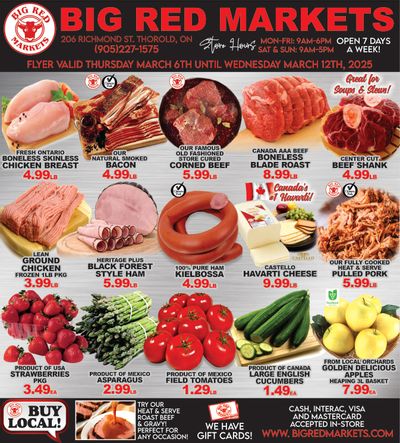 Big Red Markets Flyer March 6 to 12