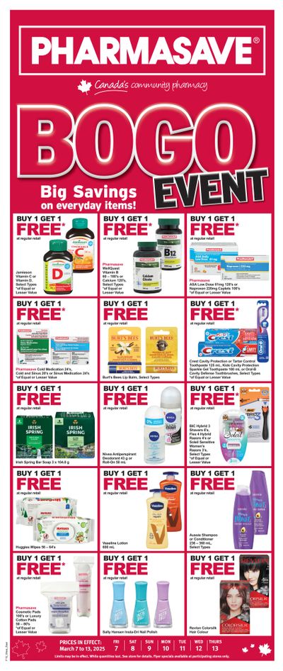 Pharmasave (ON & West) Flyer March 7 to 13