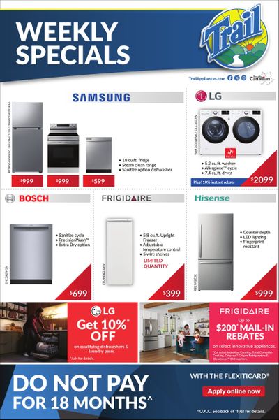 Trail Appliances (AB & SK) Flyer March 6 to 12