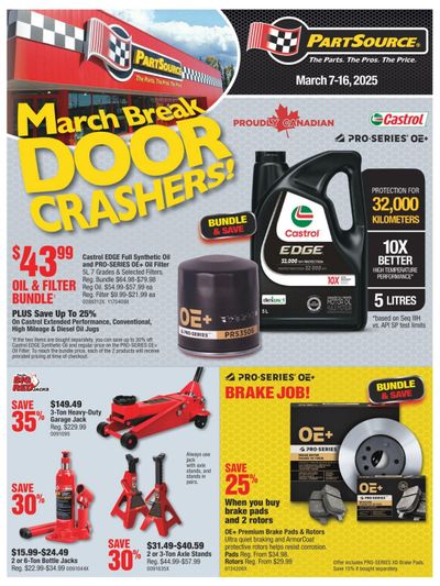 PartSource Flyer March 7 to 16