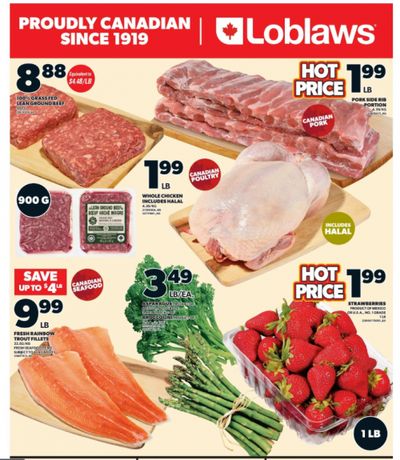 Loblaws Ontario: Pork Side Ribs $1.99/lb + Strawberries $1.99 + More Flyer Deals