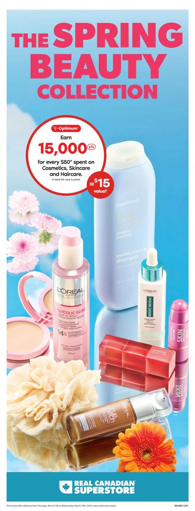Real Canadian Superstore Spring Beauty Collection Flyer March 13 to 19