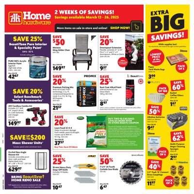 Home Hardware (Atlantic) Flyer March 13 to 26