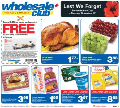 Real Canadian Wholesale Club Flyer November 8 to 14