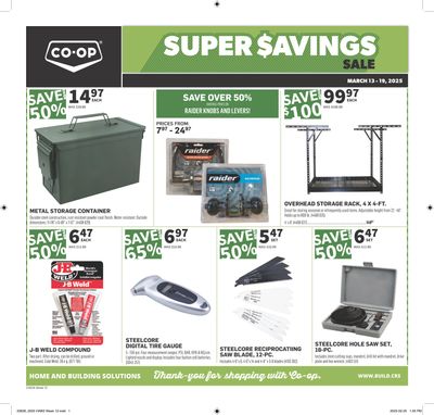 Co-op (West) Home Centre Flyer March 13 to 19