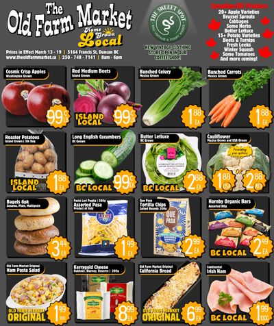 The Old Farm Market (Duncan) Flyer March 13 to 19