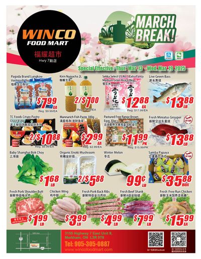 WinCo Food Mart (HWY 7) Flyer March 13 to 19