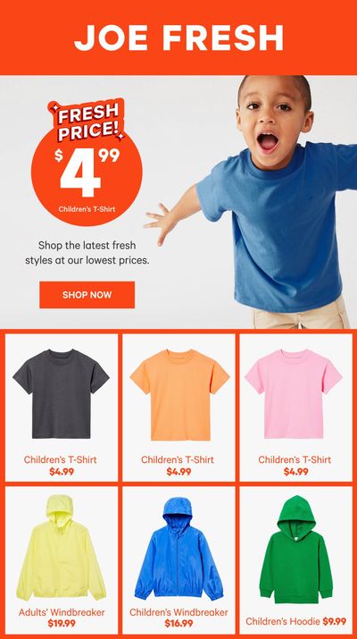 Joe Fresh Flyer March 13 to 19
