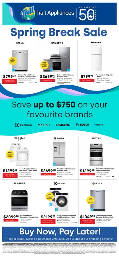 Trail Appliances (BC) Flyer February 27 to March 16