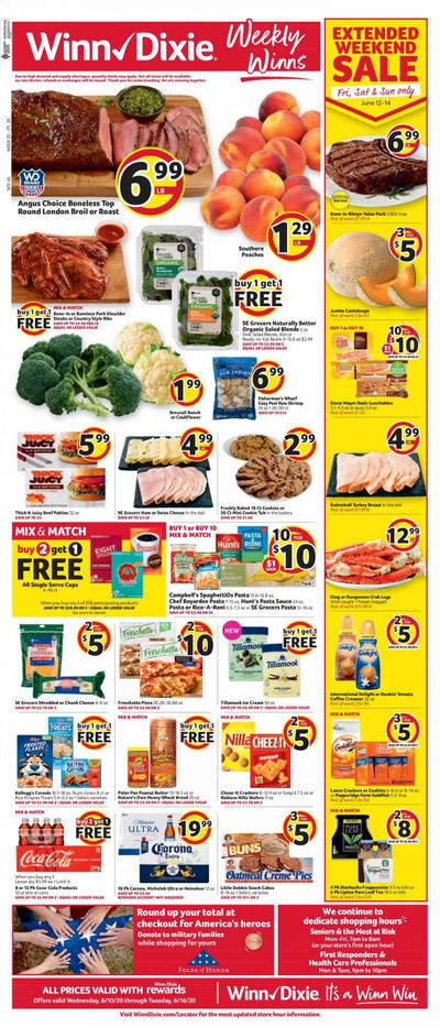 Winn Dixie Weekly Ad & Flyer June 10 to 16