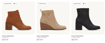 TOMS Canada Boots Sale: $69, $79, and $89 for Select Styles