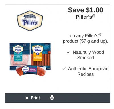 WebSaver Canada Coupons: Save $1 on the Purchase of any Piller’s Product