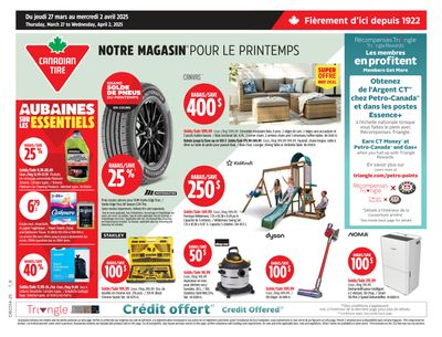 Canadian Tire (QC) Flyer March 27 to April 2