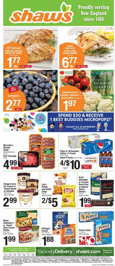 Shaw’s Weekly Ad & Flyer June 12 to 18