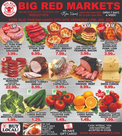 Big Red Markets Flyer March 27 to April 2