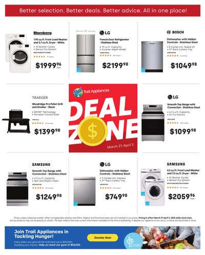 Trail Appliances (BC) Flyer March 27 to April 2