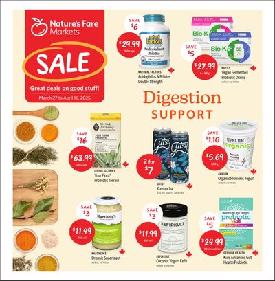 Nature's Fare Markets Flyer March 27 to April 16