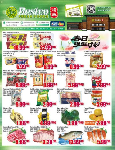 BestCo Food Mart (Ajax) Flyer March 28 to April 3