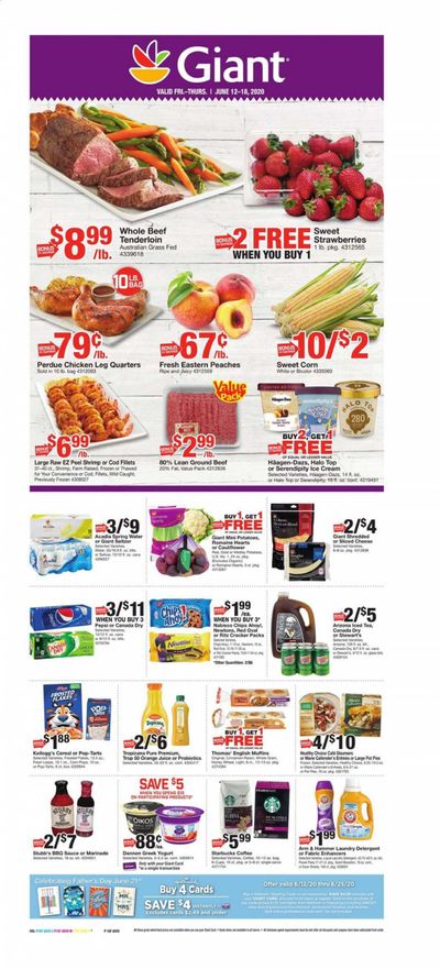 Giant Food Weekly Ad & Flyer June 12 to 18