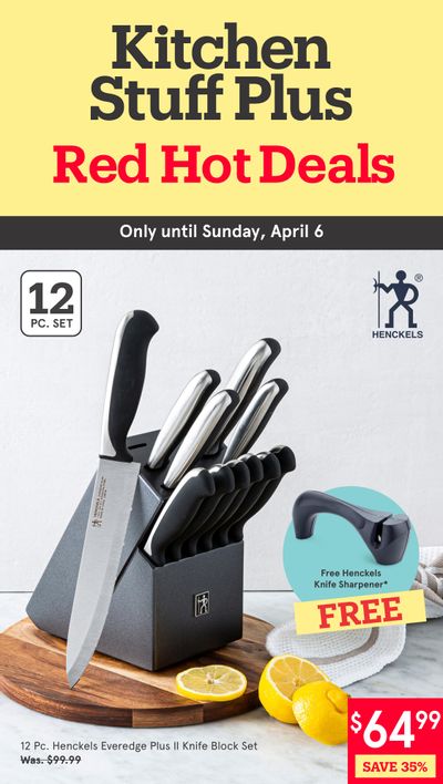 Kitchen Stuff Plus Red Hot Deals Flyer March 31 to April 6