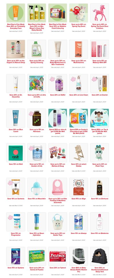 Well.ca Weekly Sales March 31 to April 6