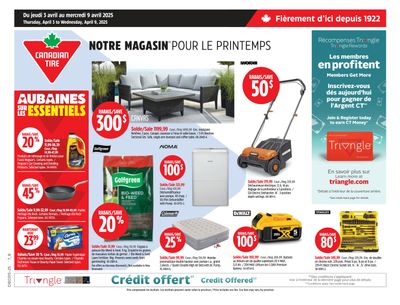 Canadian Tire (QC) Flyer April 3 to 9