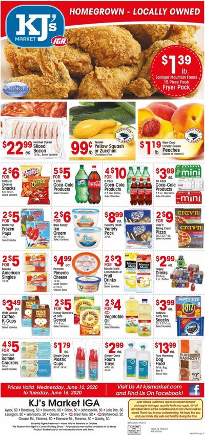 KJ´s Market Weekly Ad & Flyer June 10 to 16
