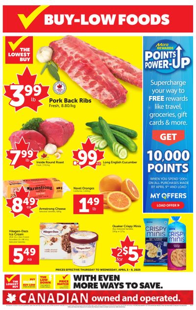 Buy-Low Foods Flyer April 3 to 9