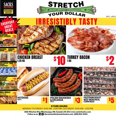 Sacks Food Co. Flyer April 2 to 15