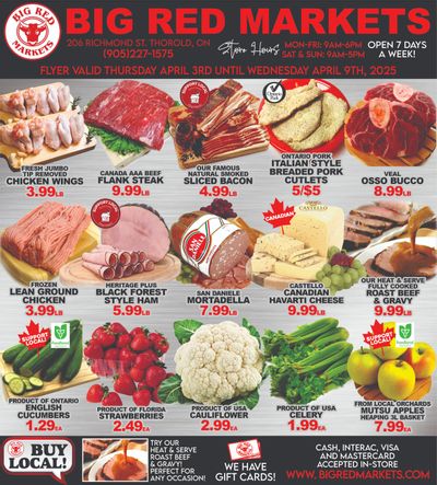 Big Red Markets Flyer April 3 to 9