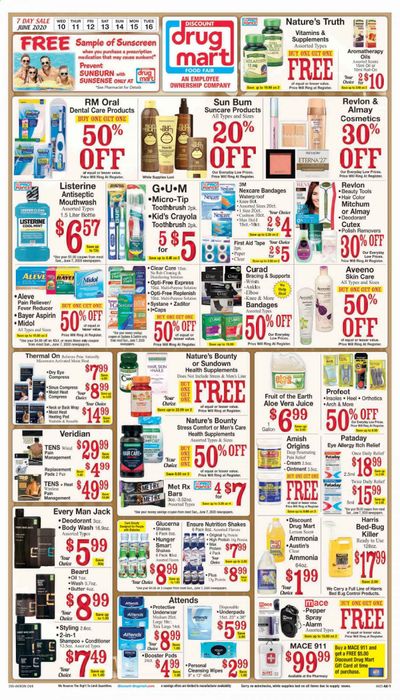 Discount Drug Mart Weekly Ad & Flyer June 10 to 16