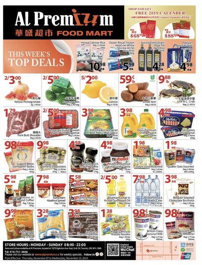 Al Premium Food Mart (Eglinton Ave.) Flyer November 7 to 13