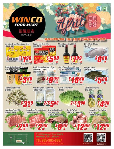 WinCo Food Mart (HWY 7) Flyer April 3 to 9