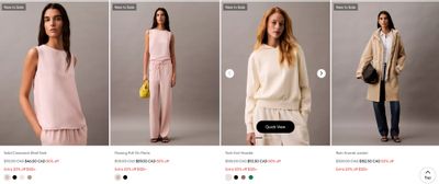 Calvin Klein Canada 40% Off Sitewide 30% Off Underwear Extra 20% off $125+ Up to 70% off Sale