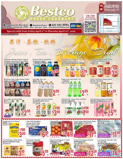 BestCo Food Mart (Scarborough) Flyer April 4 to 10