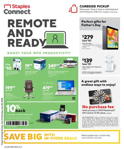 Staples Weekly Ad & Flyer June 14 to 20