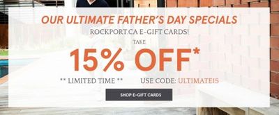Rockport Canada Father’s Day Deals: Save 15% OFF E-Gift Cards + Up to 70% OFF Sale + Men’s Malcolm $89.99 Rockport Canada Father’s Day Deals: Save 15% OFF E-Gift Cards + Up to 70% OFF Sale + Men’s Malcolm $89.99