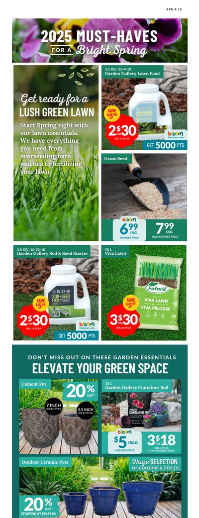 Lakeside Garden Gallery Flyer April 4 to 10