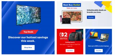 Best Buy Canada: Outlet Sale + up to $400 Off Select Smart TVs + Top Deals This Week