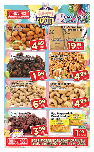 Johnvince Foods Flyer April 5 to 17 Johnvince Foods Flyer April 5 to 17