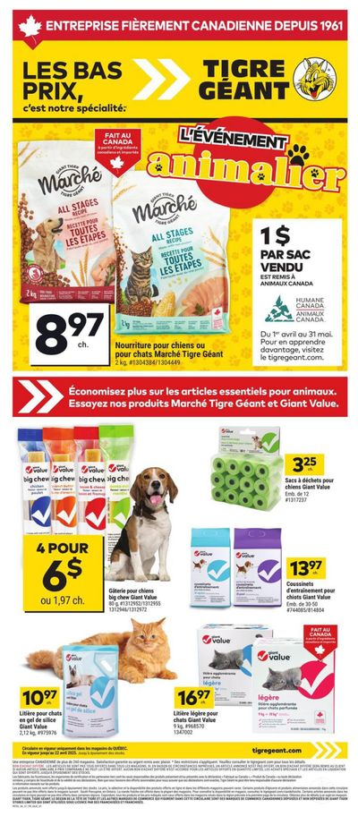 Tigre Géant The Pet Event Flyer April 9 to 22