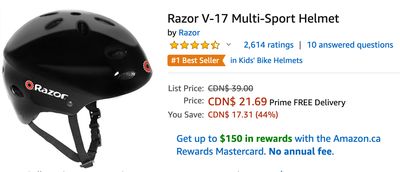 Amazon Canada Deals: Save 44% on Razor V-17 Multi-Sport Helmet + 38% on VTech Digital Video Baby Monitor + 28% on Smart Beard Trimmer + More Offers