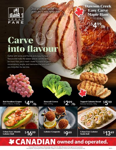 Urban Fare Flyer April 10 to 16