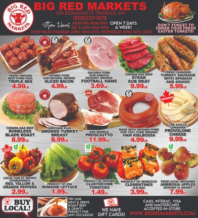 Big Red Markets Flyer April 10 to 16