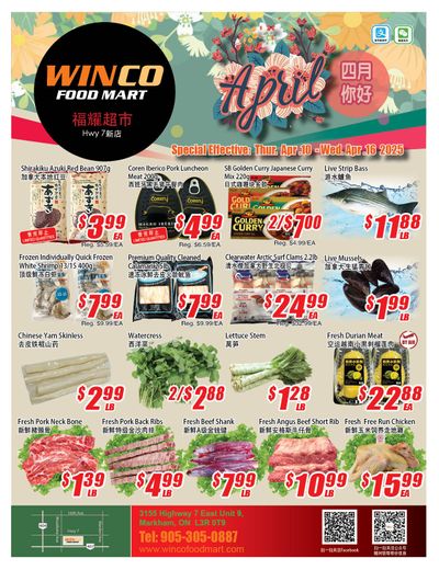 WinCo Food Mart (HWY 7) Flyer April 10 to 16