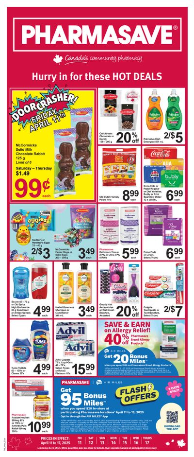 Pharmasave (ON & West) Flyer April 11 to 17