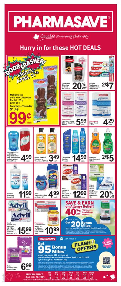 Pharmasave (ON & West) Flyer April 11 to 24
