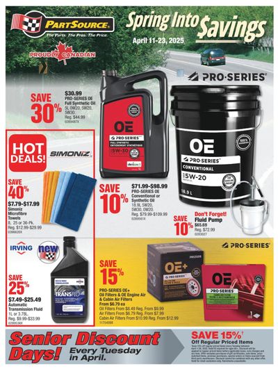 PartSource Flyer April 11 to 23