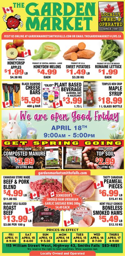 The Garden Market Flyer April 11 to 17
