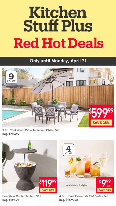 Kitchen Stuff Plus Red Hot Deals Flyer April 14 to 21